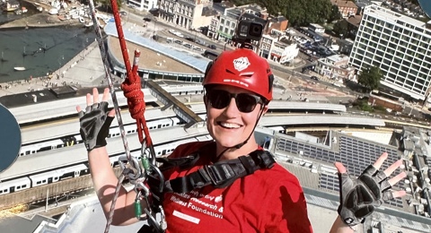 DRWF Fundraising Abseil Kathrine Wallis Abseil