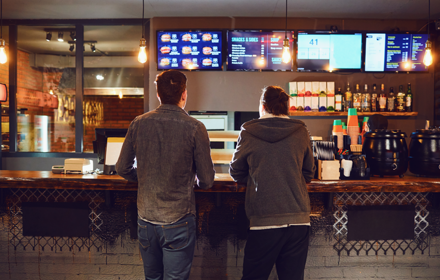 Junk Food Counter Banner R