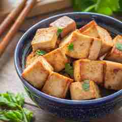 Fried Tofu In Bowl
