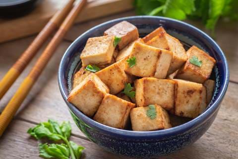 Fried Tofu In Bowl