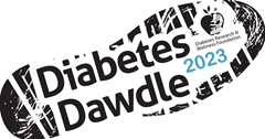 Diabetes Dawdle 2023 logo. 