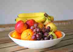 A fruit bowl. 