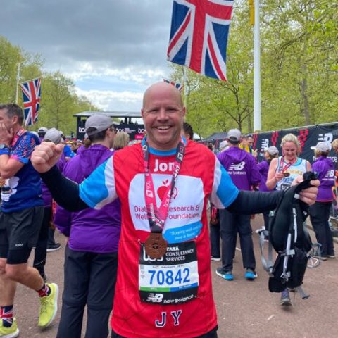DRWF London Marathon 24 Runner Jon