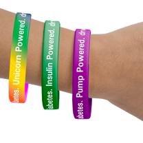 Children's (small size) Diabetes Awareness Wristbands