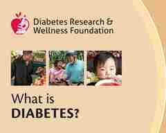 The cover page of our 'What is Diabetes?' information leaflet. 