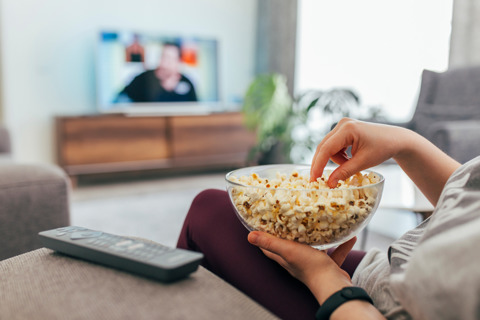 A Person Watching TV