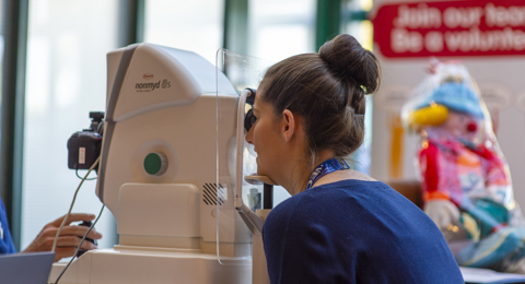 Wellness Day 2023 Eye Screening Stand