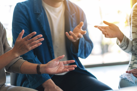 People Talking Banner Image