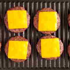 Cheeseburgers On A Grill